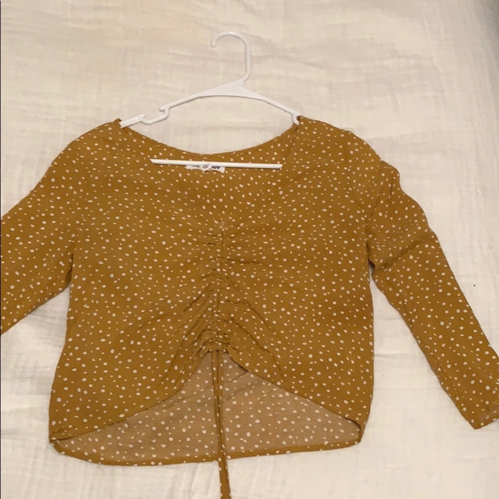 Mustard yellow shirt